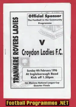 Tranmere Rovers Ladies v Croydon 1996 - Womens Football
