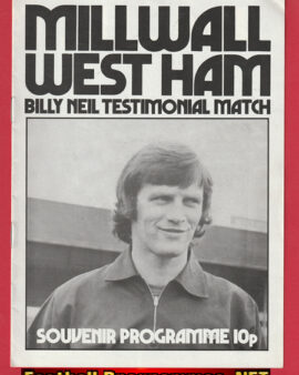 Billy Neil Testimonial Benefit Match Millwall 1974