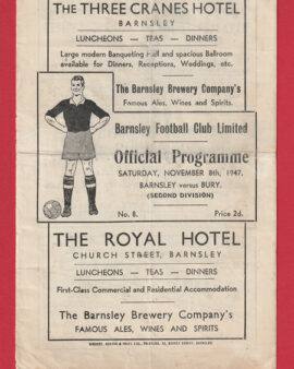 Barnsley v Bury 1947 – 1940s