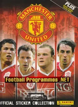 Manchester United Official Sticker Collection Book Panini 2006