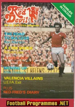 Manchester United The Red Devil Football Magazine 1980s