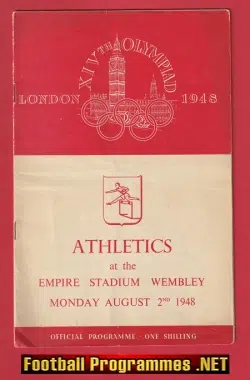 London Olympic Games Wembley Stadium 1948 – Athletics 2nd Aug