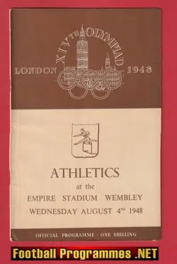 London Olympic Games Wembley Stadium 1948 – Athletics 4th Aug