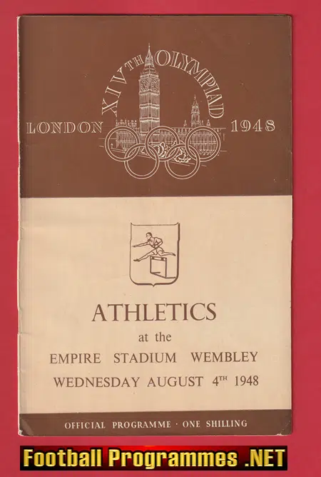London Olympic Games Wembley Stadium 1948 – Athletics 4th Aug