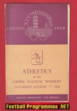 London Olympic Games Wembley Stadium 1948 – Athletics 7th Aug