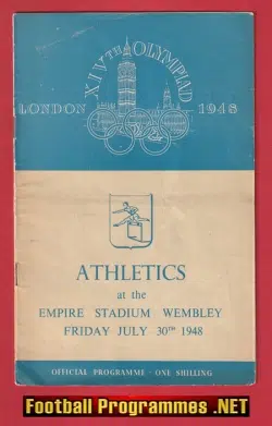 London Olympic Games Wembley Stadium 1948 – Athletics 30th July