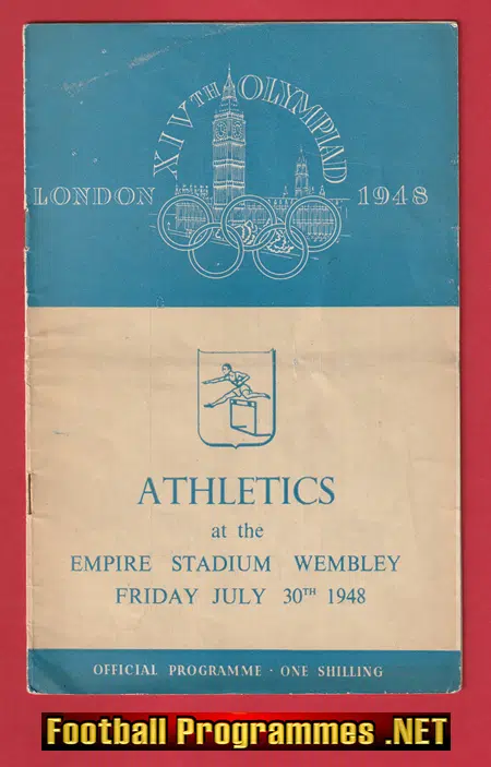 London Olympic Games Wembley Stadium 1948 – Athletics 30th July