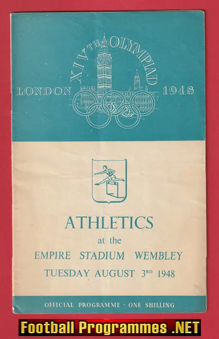London Olympic Games Wembley Stadium 1948 – Athletics 3rd Aug