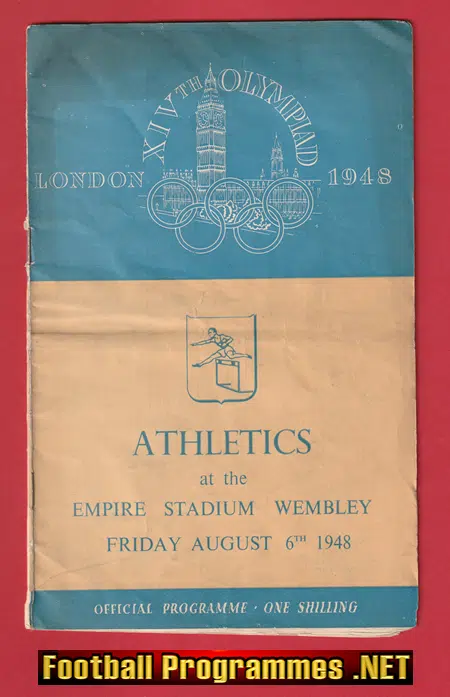 London Olympic Games Wembley Stadium 1948 – Athletics 6th Aug