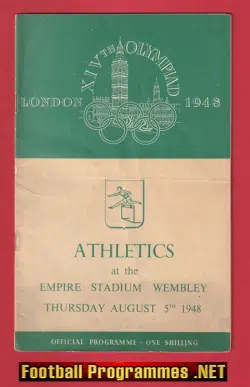 London Olympic Games Wembley Stadium 1948 – Athletics 5th Aug