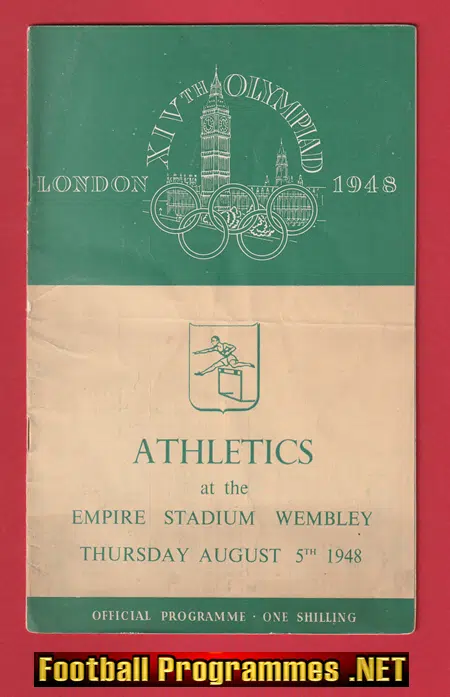 London Olympic Games Wembley Stadium 1948 – Athletics 5th Aug