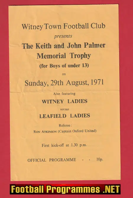 Witney Ladies v Leafield Ladies 1971 – Womens Football 1970s