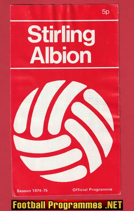 Stirling Albion v East Stirlingshire 1974 - Scotland
