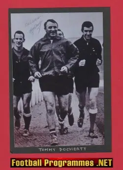 Manchester United Tommy Docherty Autograph SIGNED Picture 1980s