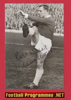 Manchester United Maurice Setters Autograph SIGNED Picture 1960s