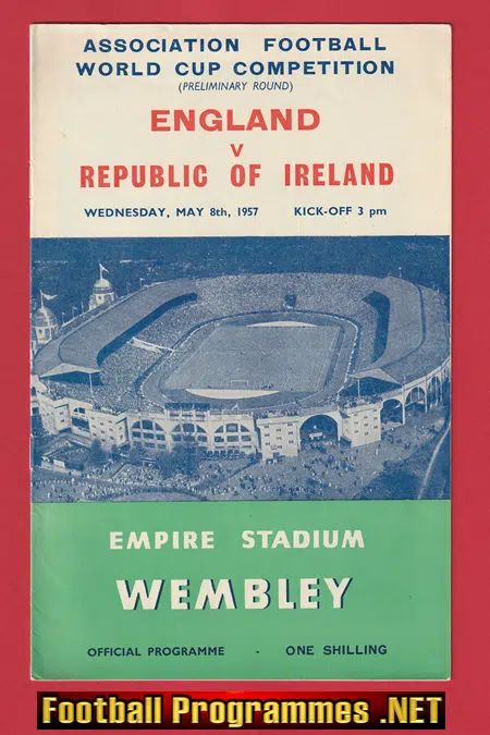 England v Ireland 1957 - Duncan Edwards Last International Game