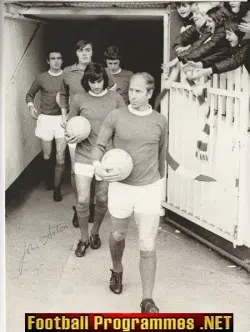 Manchester United John Aston Junior Signed Picture 1970s