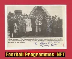 Manchester United Tommy Lawrie + Anderson Signed Man Utd 40s