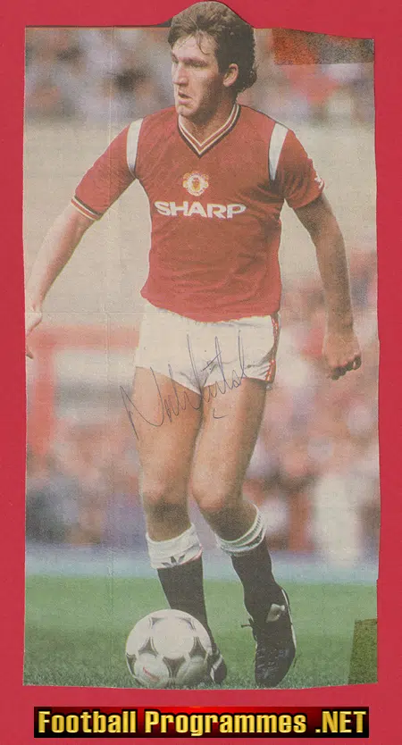 Manchester United Norman Whiteside Autograph Signed Man Utd
