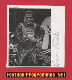Poole Speedway Rider Brian Crutcher Autograph Signed Picture