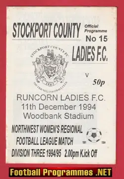 Stockport County Ladies v Runcorn 1994 - Womens Football