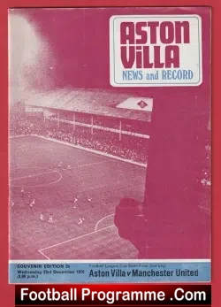 Aston Villa v Manchester United 1970 – LC Semi Final