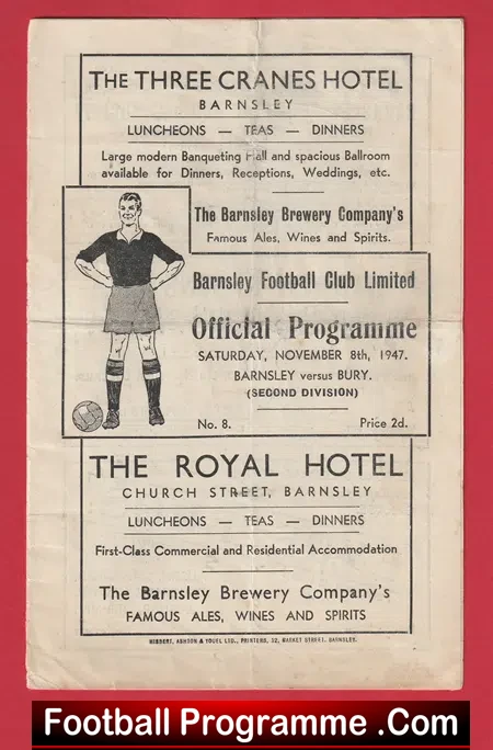 Barnsley v Bury 1947 – 1940s