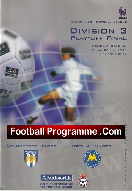Colchester United v Torquay United 1998 – Play Off Final Wembley