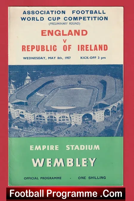 England v Ireland 1957 – Duncan Edwards Last International Game