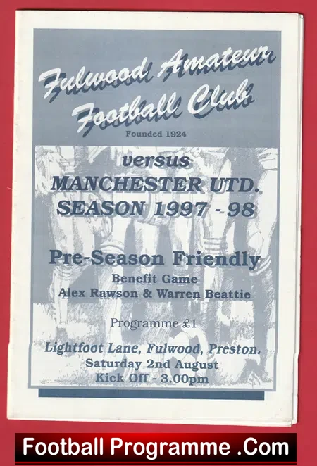 Fulwood v Manchester United 1997 – Friendly Match