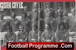 Leicester City Football Club Multi Autographed SIGNED 1971 - football programme