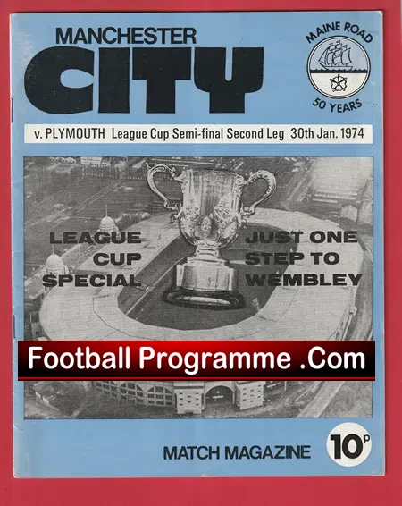 Manchester City v Plymouth Argyle 1974  – Semi Final 2nd Leg