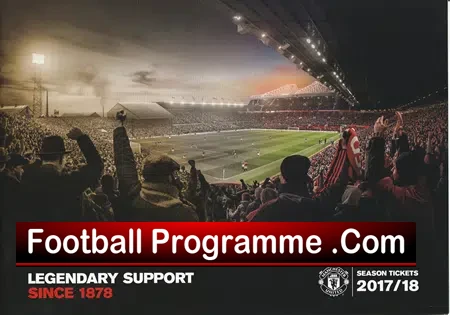 Manchester United League Match Ticket Book LMTB 2017 2018