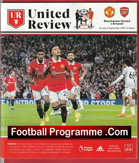 Manchester United v Arsenal 2022