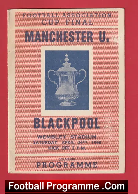 Manchester United v Blackpool 1948 - FA Cup Final Pirate Issue 2