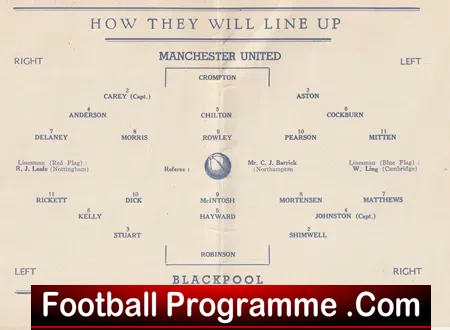 Manchester United v Blackpool 1948 - FA Cup Final Pirate Issue 2