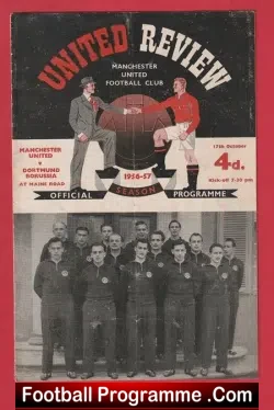 Manchester United v Borussia Dortmund 1956 – 1st European Season