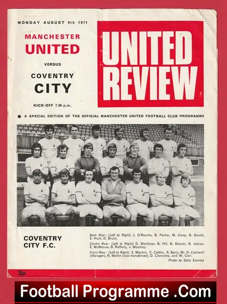 Manchester United v Coventry City 1971 - Special Edition