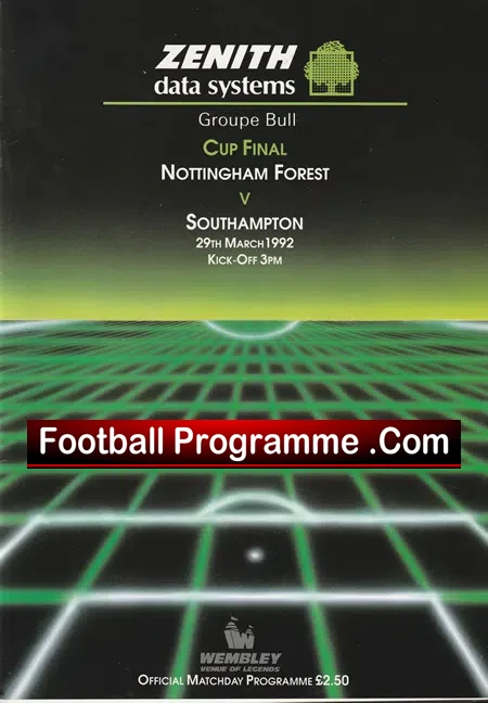 Nottingham Forest v Southampton 1992 – League Cup Final Wembley