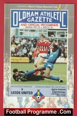 Oldham Athletic v Leeds United 1992 – Eric Cantona Leeds Debut