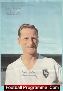 Preston North End Tom Finney Autograph Signed Picture 1950s - football memorabilia