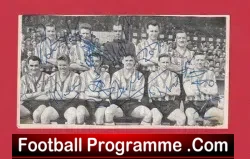 Sheffield Wednesday Football Club Multi SIGNED 1955 1956 - football programme