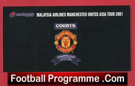 Singapore X1 v Manchester United 2001 - Football Ticket PLUS