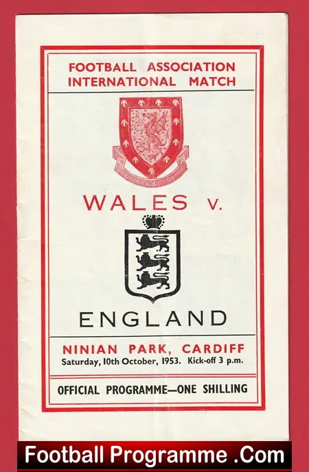 Wales v England 1953 – Ninian Park 1950s