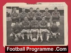 Workington Football Club Multi Autographed SIGNED Picture 1964 - football memorabilia