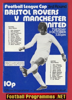 Bristol Rovers v Manchester United 1972 – Man United 1970s