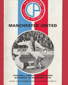 Crystal Palace v Manchester United 1972 – Frank O’Farrell LAST