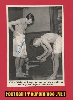 Manchester United Colin Webster Autograph Man Utd Busby Babes