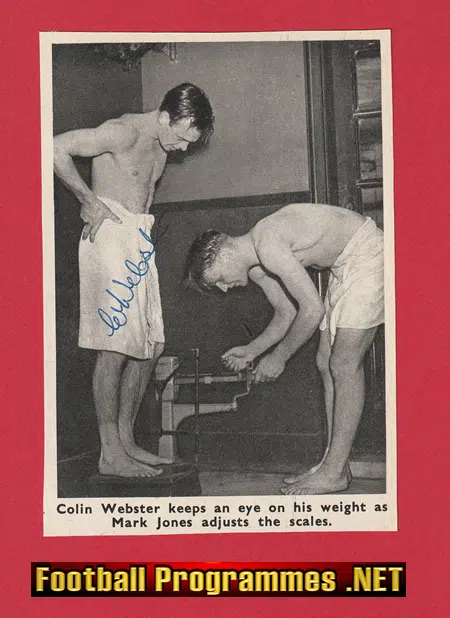 Manchester United Colin Webster Autograph Man Utd Busby Babes
