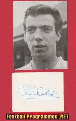 Manchester United David Sadler Autograph Man Utd 1960s